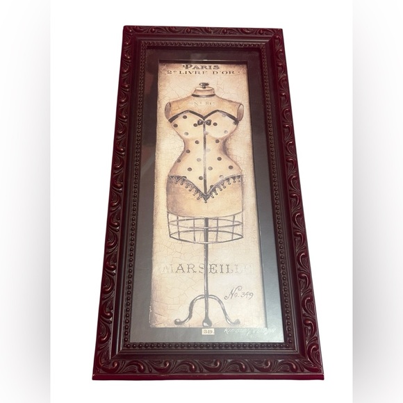 Kimberly Poloson Other - Poloson Kimberly 12x24 Black Modern Framed Museum Art Print Titled Paris No. 349